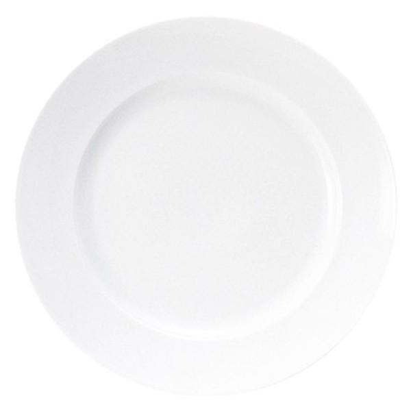 皿 大皿 丸皿 31cmリムプレート 白磁 プラージュ 洋食器 おしゃれ 業務用 美濃焼｜shikisaionline