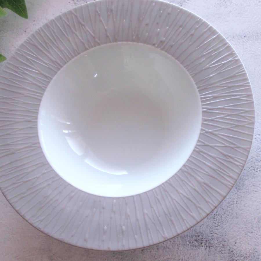 皿 パスタ皿 スープ皿 26.5cmディープスープボウル シルバーグレー