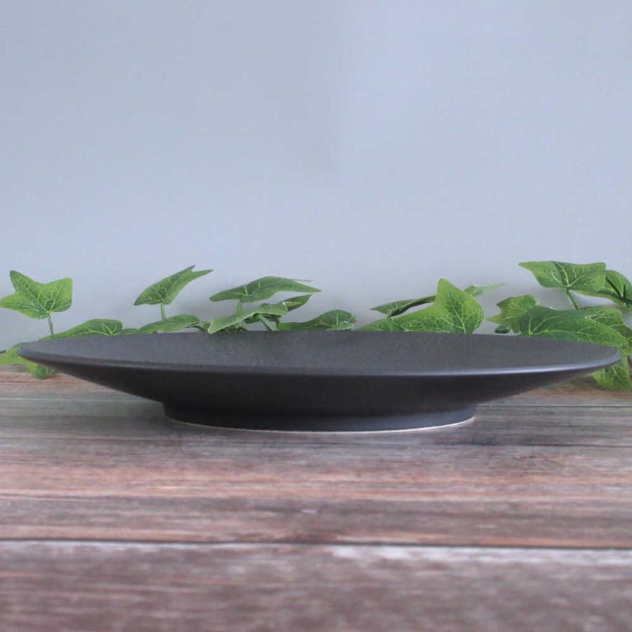 皿 大皿 30cm 和皿 黒 すみおどし 墨縅 おしゃれ 和食器 業務用 美濃焼