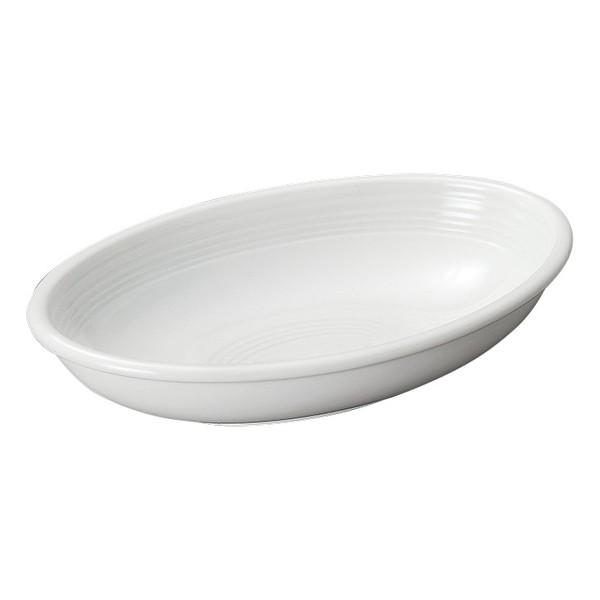 上品な 楕円皿 オービット 白 カレー皿 27cmベーカー 大皿 おしゃれ k12600071 美濃焼 業務用 洋食器 皿