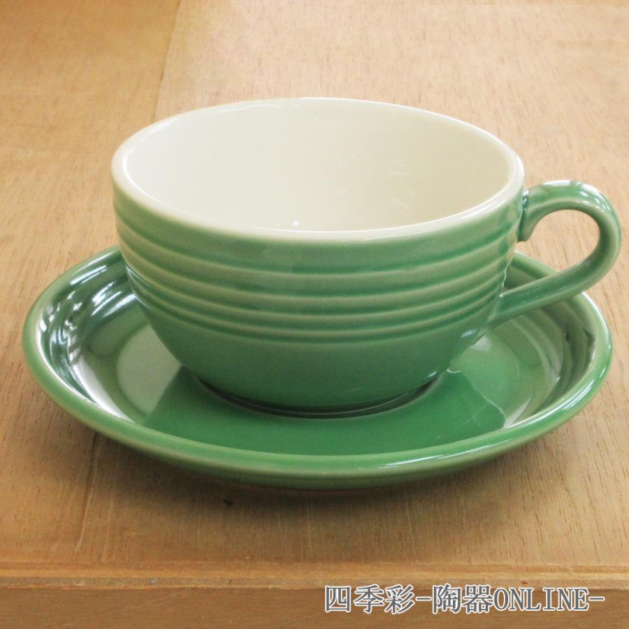 ラテカップソーサー スープカップ コーヒーカップ メドウグリーン
