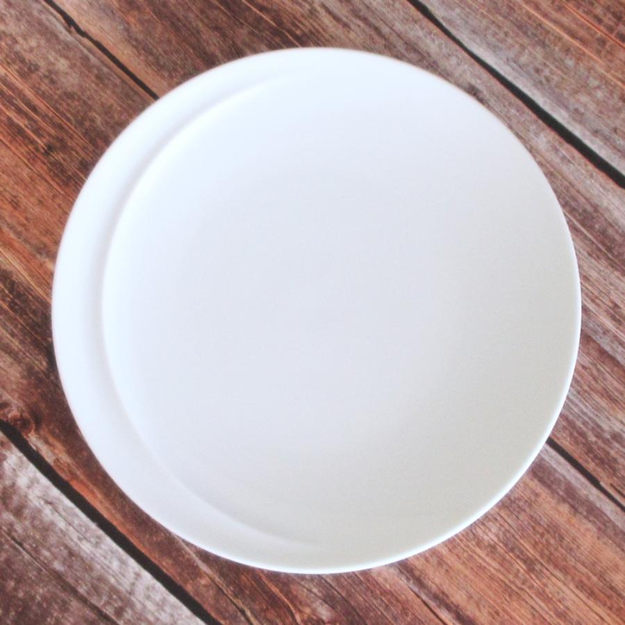 19.5cm プレート 白 美濃焼 中皿 丸皿 ケーキ皿 パン皿 電子レンジ対応