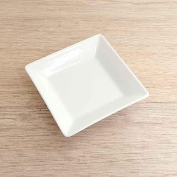 皿 小皿 角皿 スクエアー深皿 13cm ピュアホワイト ピコレ おしゃれ