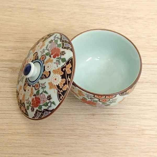 湯飲み 蓋付き湯呑み茶碗 亀甲岩牡丹 湯呑み おしゃれ 業務用 有田焼
