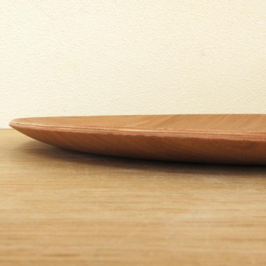 木製トレー 30cm丸いトレー ウィローウッド おしゃれ カフェ お盆
