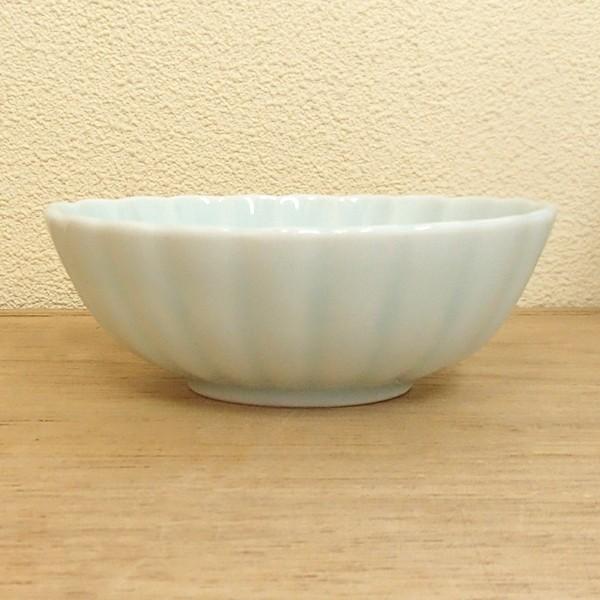 鉢 ボウル 小鉢 11.5cm楕円ボウル 青白 かすみ おしゃれ 和食器 業務用