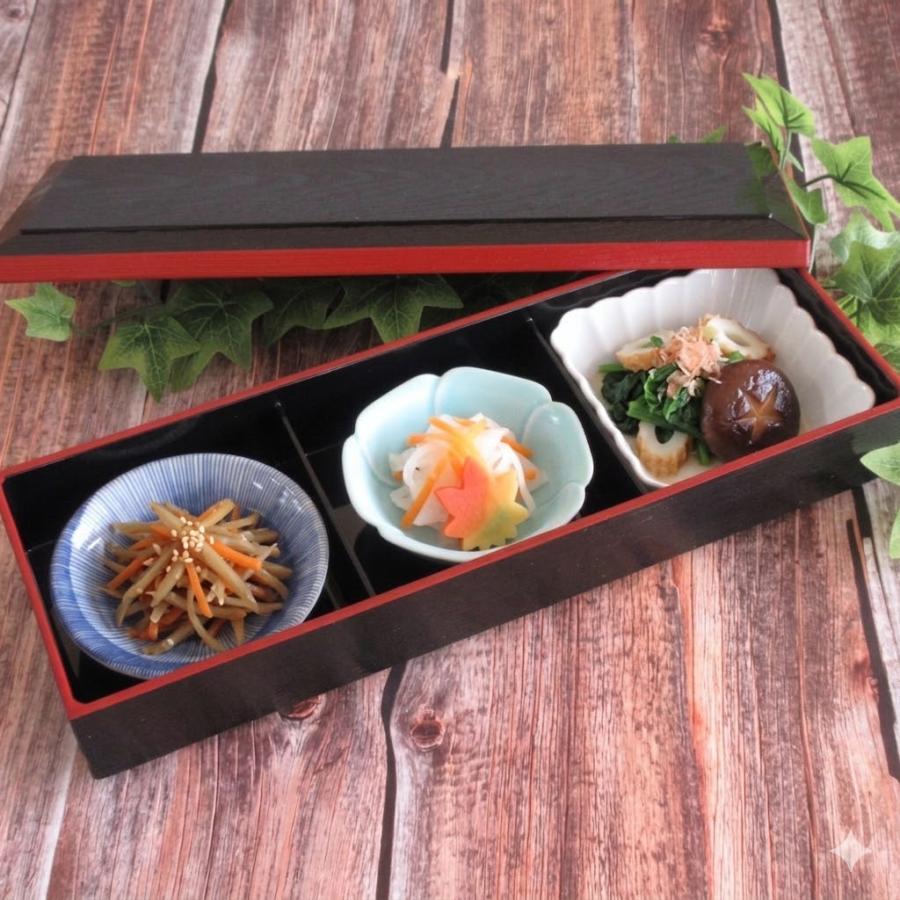 松花堂弁当箱 風 3つ仕切り箱 小鉢3個セット おしゃれ 業務用 和食器