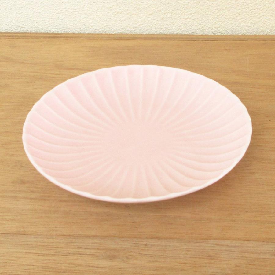 皿 取り皿 プレート 16.5cm丸皿 ピンク おしゃれ かすみ 和食器