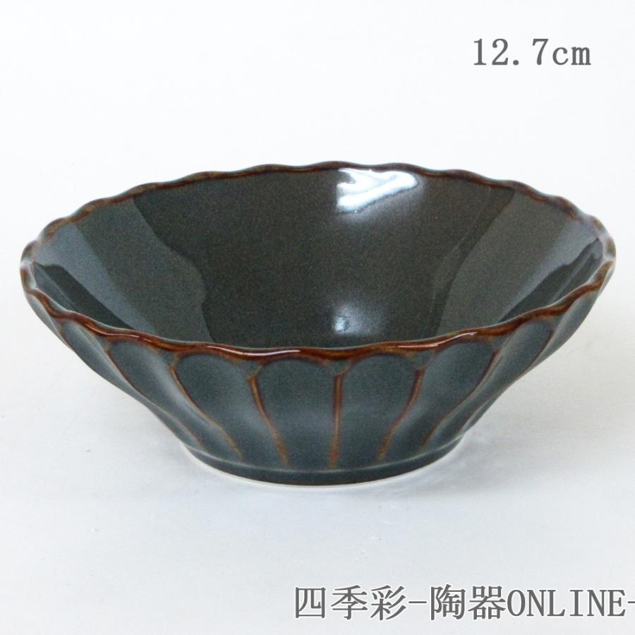 鉢 ボウル 小鉢 12.5cm浅ボウル かすみ 山藍 おしゃれ 和食器 業務用