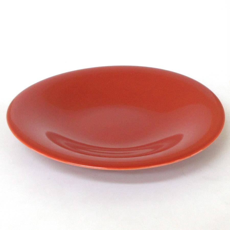 キッチン・食器 【美品】 茜縅 丸皿 23cm 赤色 9枚セット