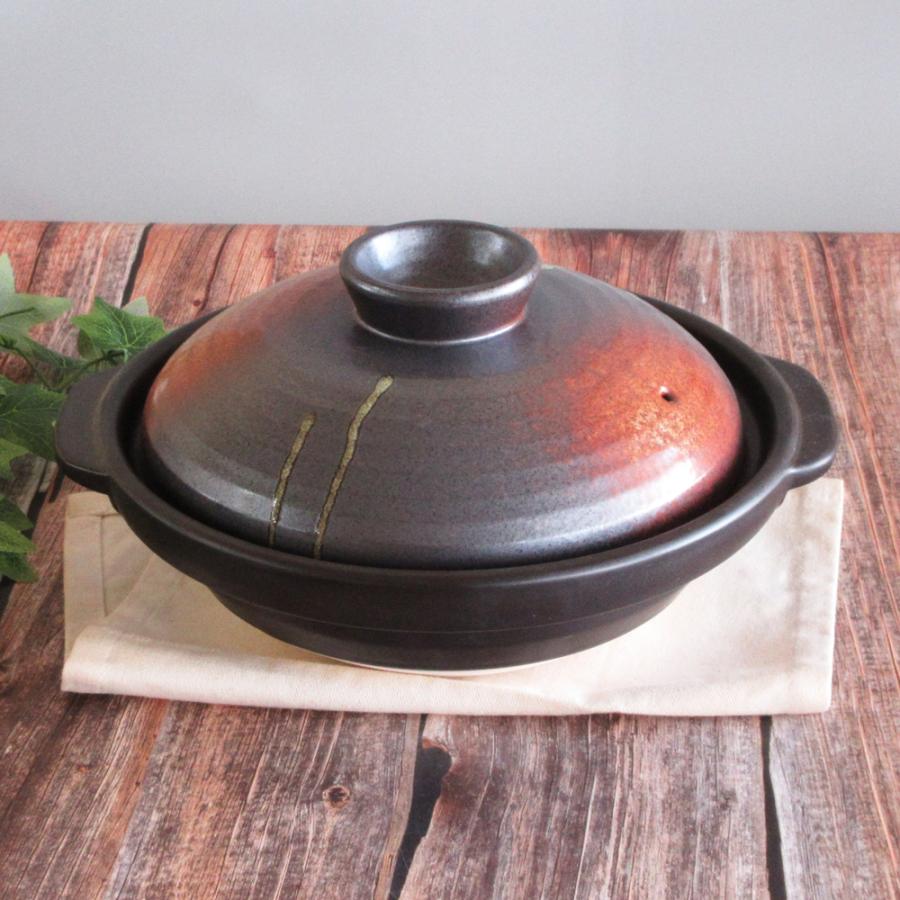 7号土鍋　4つ　専用です。 土鍋 浅鍋 カラー土鍋 7号 明志野 直火専用 業務用 日本製 美濃焼