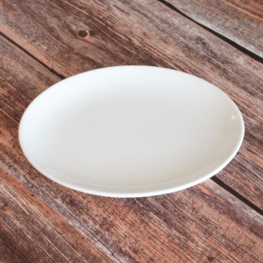 皿 餃子皿 19cmプラター 楕円皿 白 おしゃれ 白翔 中華食器 業務