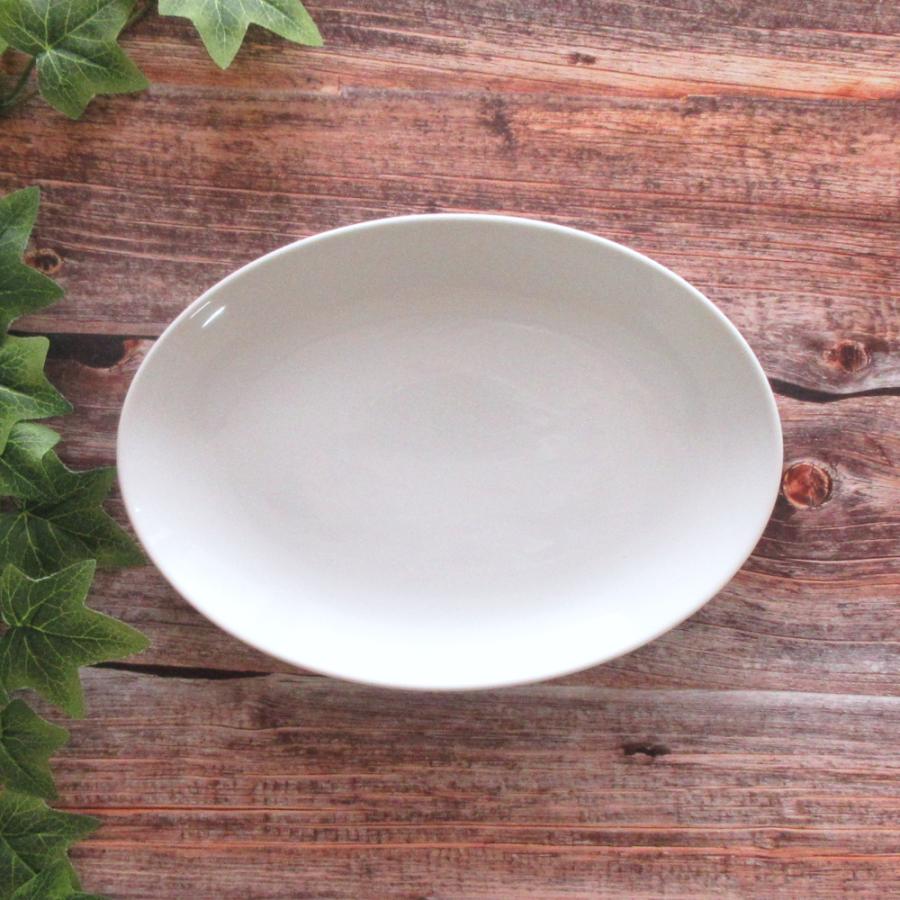 皿 楕円皿 24cm 9インチプラター 餃子皿 白 おしゃれ 白翔 中華食器