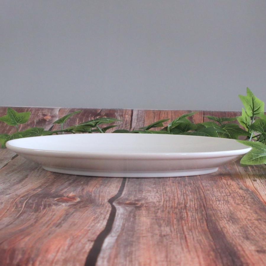 皿 楕円皿 24cm 9インチプラター 餃子皿 白 おしゃれ 白翔 中華食器