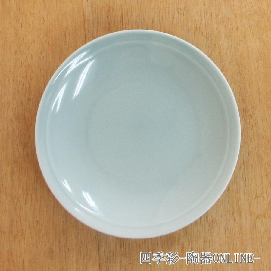 皿 中皿 15cm リム5.0皿 青磁 青彩 中華食器 業務用 おしゃれ 美濃焼