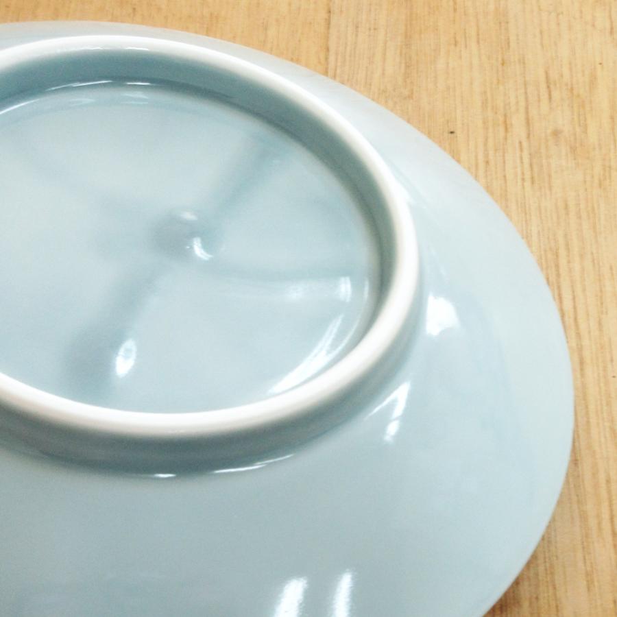 皿 中皿 15cm リム5.0皿 青磁 青彩 中華食器 業務用 おしゃれ 美濃焼