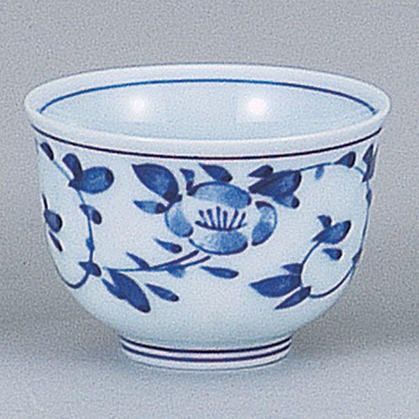 湯呑み 湯飲み 湯のみ茶碗 煎茶反湯呑 5客セット 花唐草 和食器 業務用