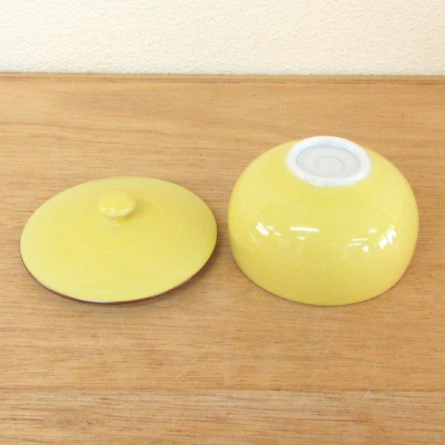 湯飲み 蓋付き湯呑み茶碗 5客セット 黄釉草花 湯呑み おしゃれ 業務用