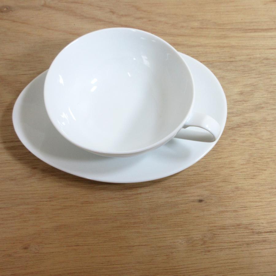 ティーカップソーサー 白磁 白い食器 Crecent クレセント おしゃれ