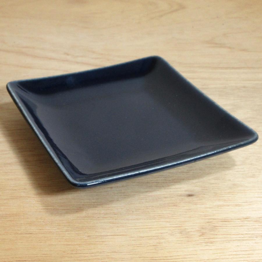 皿 小皿 角皿 12cmスクエアプレート インディゴブルー Indigo