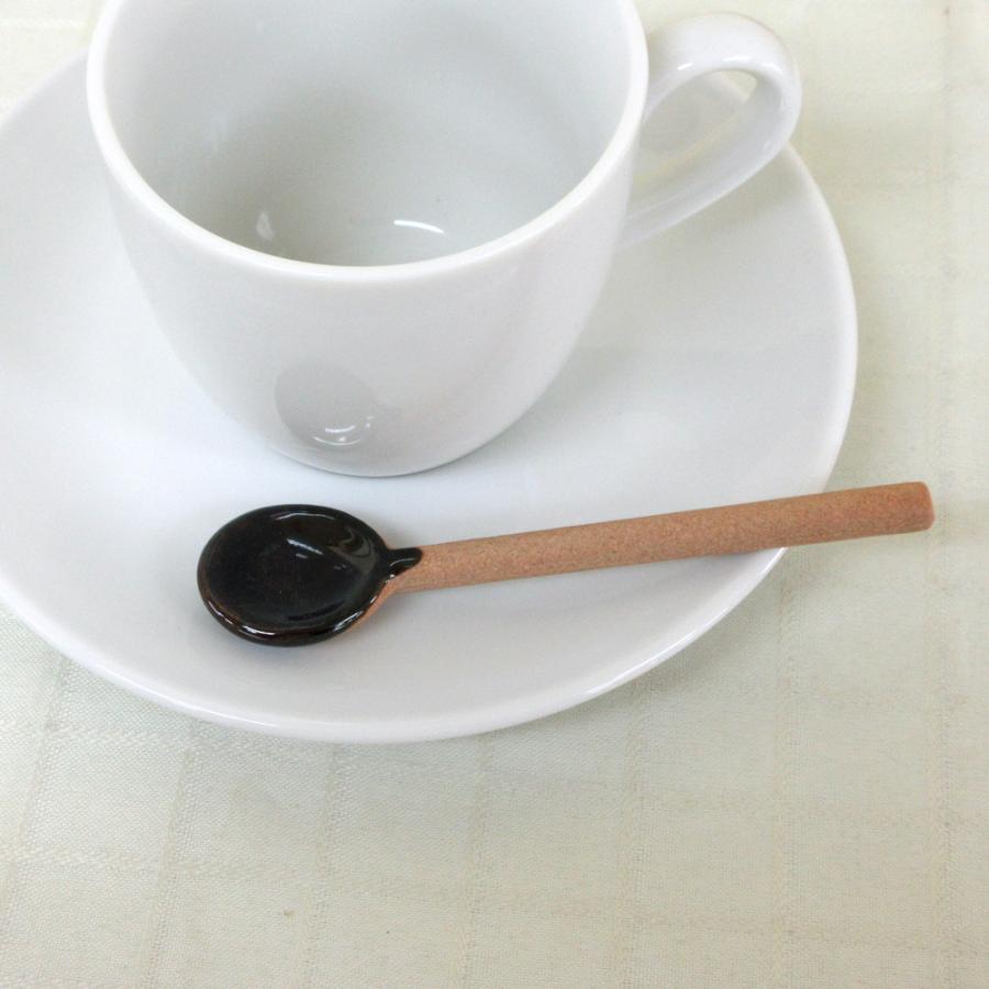 コーヒースプーン ティースプーン 5本セット アメ釉 陶器 おしゃれ かわいい 食器 美濃焼｜shikisaionline｜09