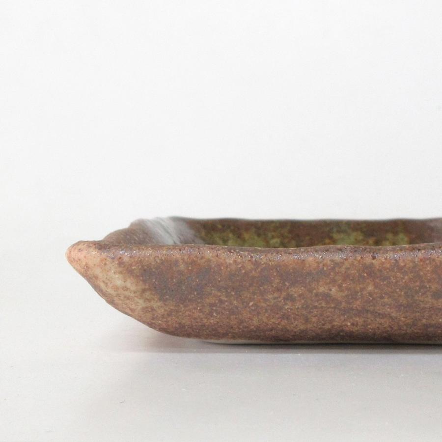 皿 角皿 16.3cm スクエアプレート 信楽織部 おしゃれ 業務用 和食器