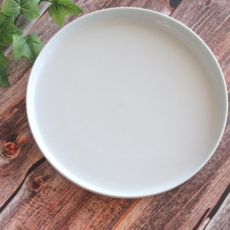皿 フラット プレート 19.5cm 切立プレート ケーキ皿 白 おしゃれ 業務