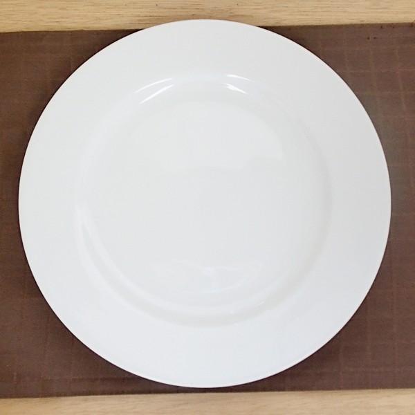 皿 大皿 白 28cm リムプレート ワンプレート おしゃれ 業務用 洋食器