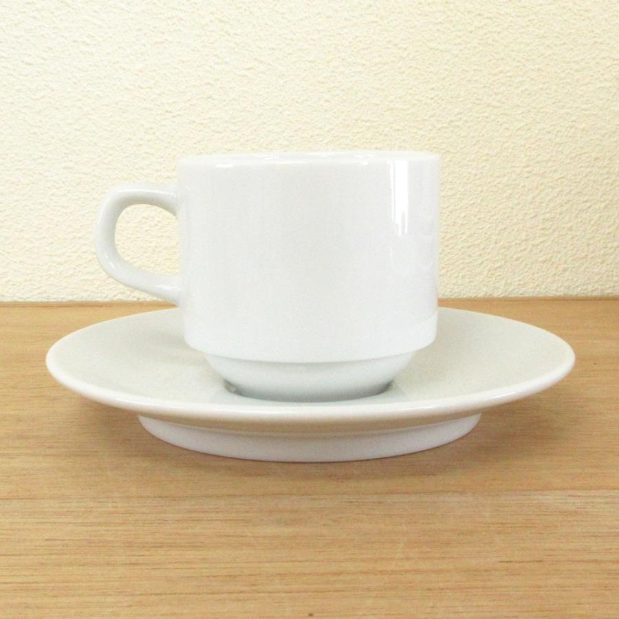 コーヒーカップ ソーサー 白 スタック 5客セット ホテルベーシック