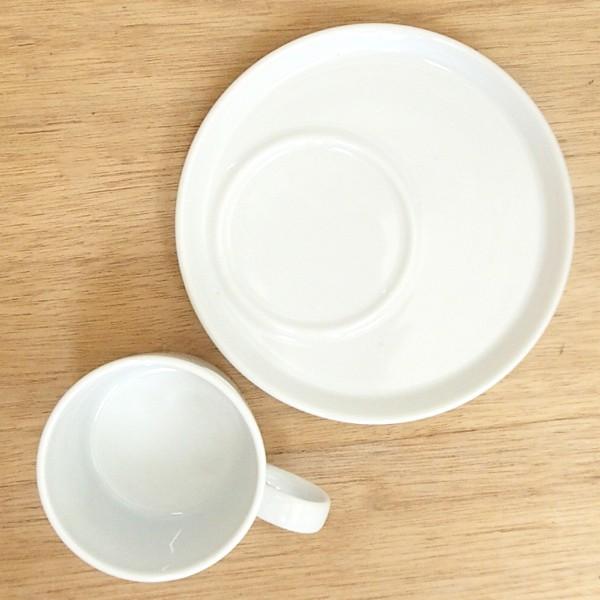 コーヒーカップ ソーサー カフェプレート15cm カップ 白 おしゃれ 業務用 美濃焼｜shikisaionline｜04
