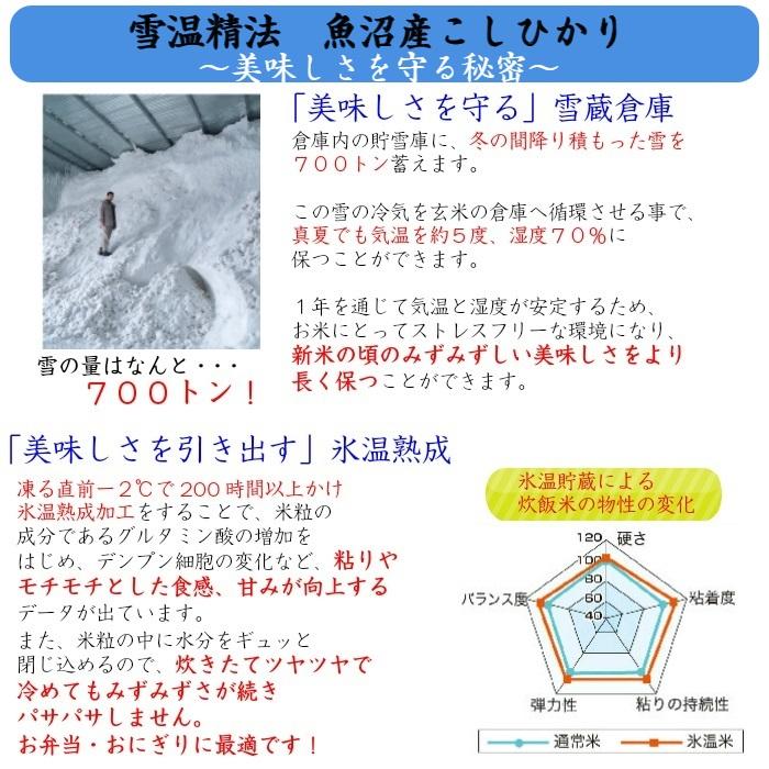 令和５年産　雪温精法　氷温熟成　魚沼産こしひかり　２kg×２袋　吉兆楽【送料無料】｜shikisoukai｜06