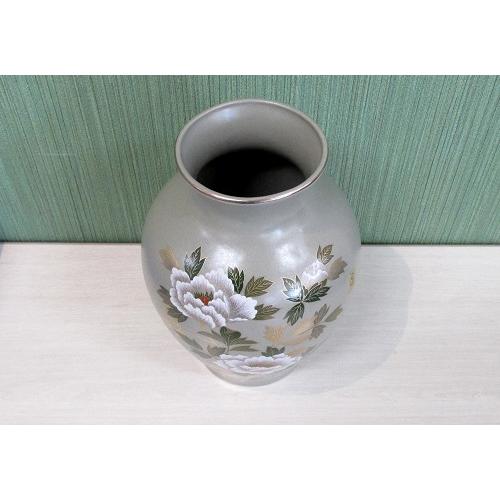 美濃焼花瓶 8号グレー白牡丹 : おぶつだんの志喜屋 - 通販 - Yahoo