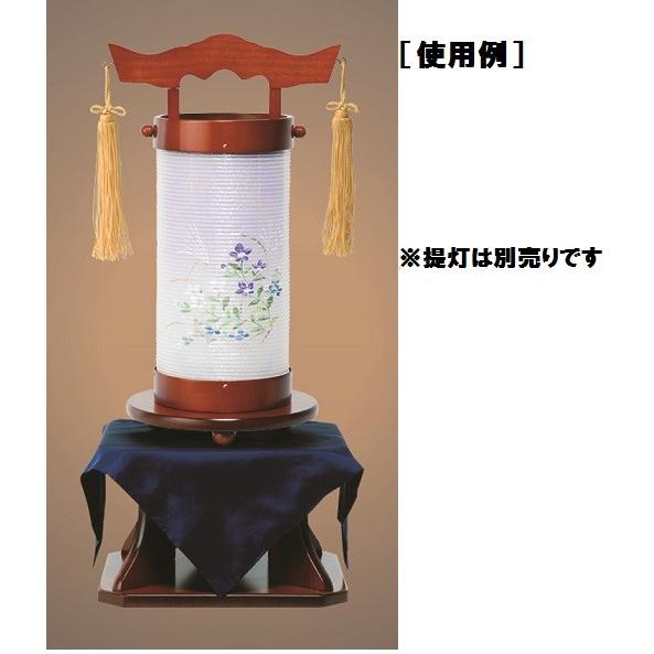 922 けやき台 木製 二重張 お盆用品 お盆 初盆 提灯 盆ちょうちん 行灯 盆提灯 大内行灯 インテリア（H）の画像
