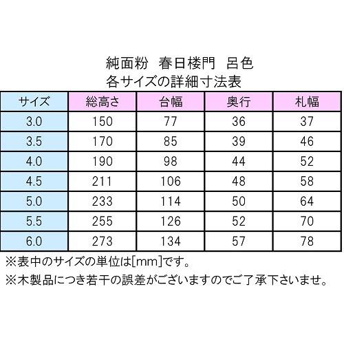 塗り位牌 呂色位牌 純面粉 春日楼門 3.5寸 仏壇 仏具 位牌 お位牌 い