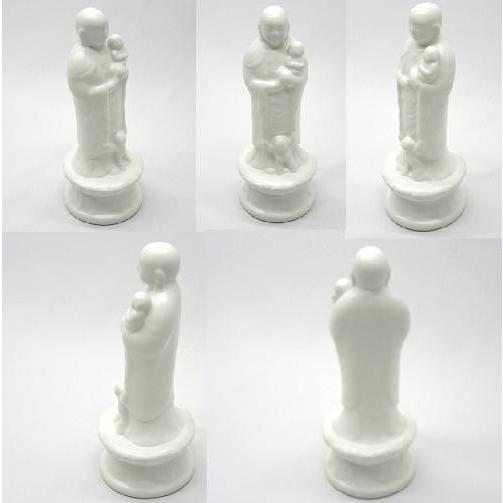 子持水子地蔵 陶器製 白 H16cm 仏像 地蔵 (H) : おぶつだんの志喜屋