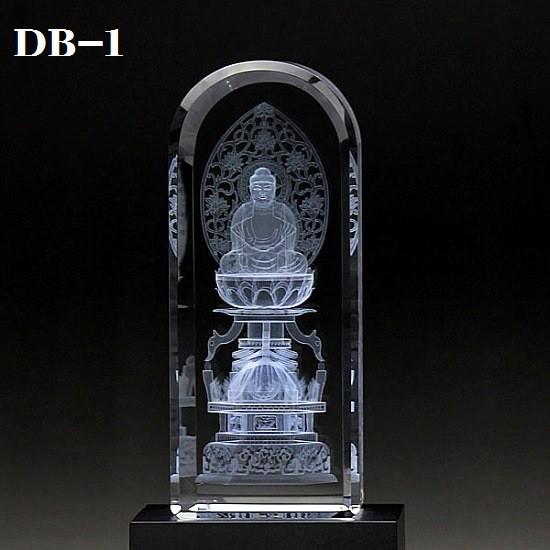 クリスタルガラス 癒しのお仏像 DB-1 座釈迦 LED照明台付 仏像 クリスタルガラス 癒しのお仏像 DB-1 座釈迦 LED照明台付 仏像