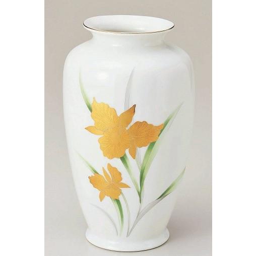 美濃焼花瓶 金カトレア 2号 1本 仏壇 仏具 陶器 花瓶 : おぶつだんの