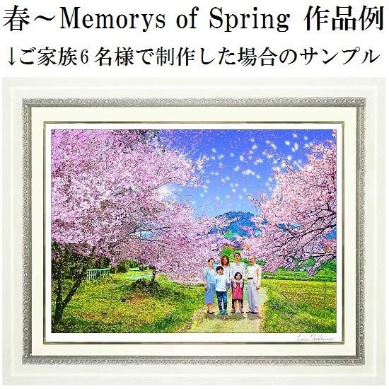 Art Memory 〜春〜 Memorys of Spring LEON TERASHIMA製作絵画 イラスト 春夏秋冬 オーダー 額装 専用額縁(思い出箱付)｜shikiya5940｜05