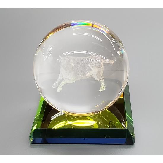 N39 風水福丑 クリスタルボール 3dレーザー加工 ガラス玉 ギガランキングｊｐ