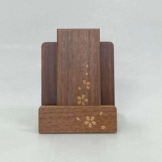 モダン 過去帳＆見台セット 過去帳 アルバ ウォールナット 3.5寸