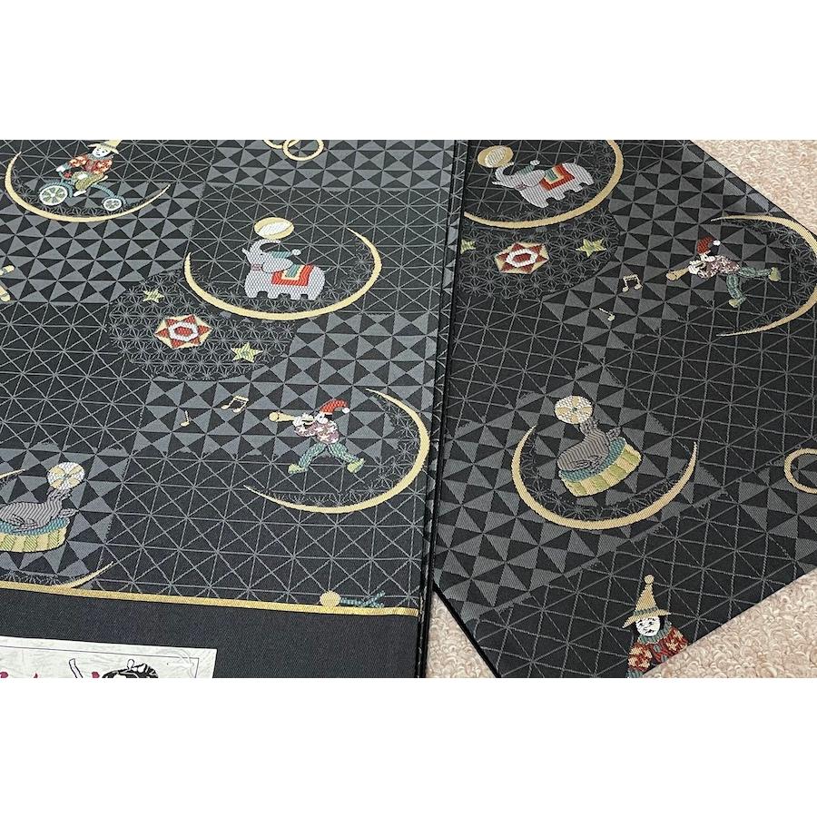 佐々木染織 謹製 京都 西陣織 証紙番号2219 むかしむかし 正絹 袋帯