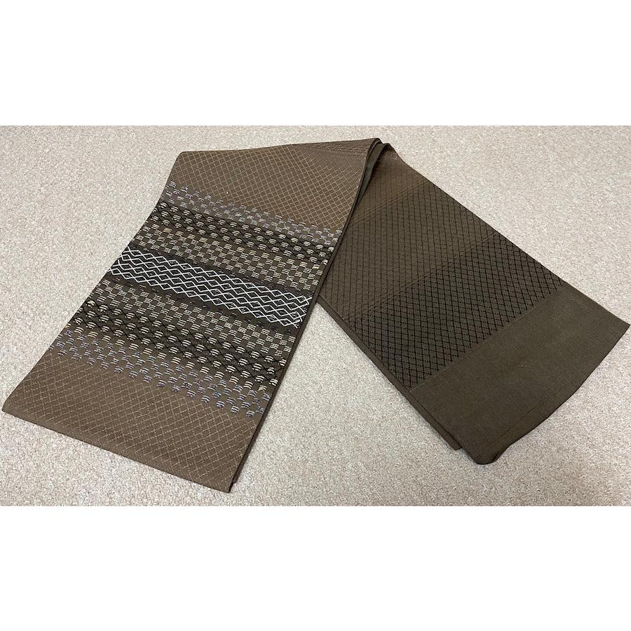 正絹 袋帯 洒落用 幾何学模様 : 悉皆屋おばさんの店 - 通販 - Yahoo