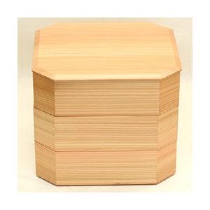 未使用品】 大館工芸社 秋田杉 隅切三段重 重箱 6.5寸 大館工芸社 秋田