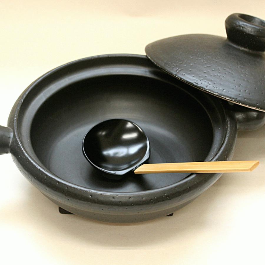 現品限り 杓子 木製 溜塗り お鍋 お玉 鍋用レンゲ 鍋焼きうどん 竹