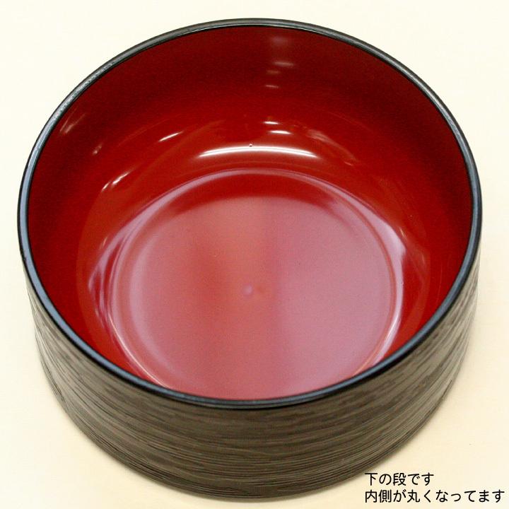 漆器製二段式膳 赤色仕切り付き 漆器製二段式膳 赤色仕切り付き - メルカリ