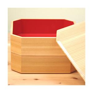 【大館工芸社】隅切二段重（6.5寸／内朱） 大館工芸社 - 【大館工芸社】隅切二段重（6.5寸／内朱)の通販 by