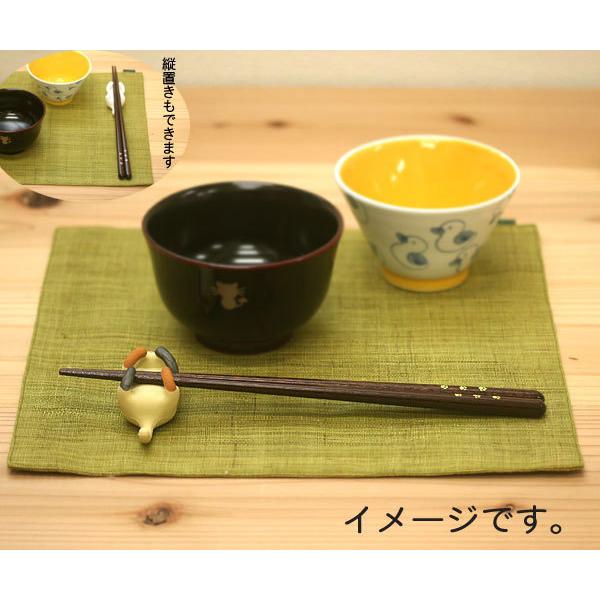 名入れ無料 箸＆箸置きセット だっこ猫 食洗機対応箸 1膳 透明ケース