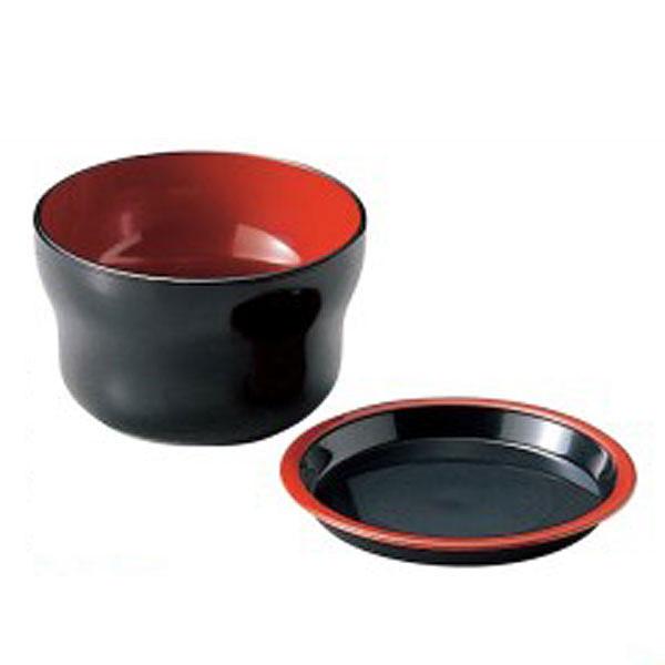 萬葉重 竹ス付 黒天朱 つゆ入・薬味皿セット 和食器 そば皿 そば 萬葉重 竹ス付 黒天朱 つゆ入・薬味皿セット 和食器 そば皿 そば