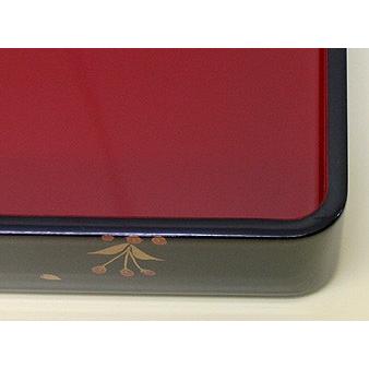 6寸三段重 黒内朱 しだれ桜 : 越前漆器さじべえ 名入れギフト - 通販