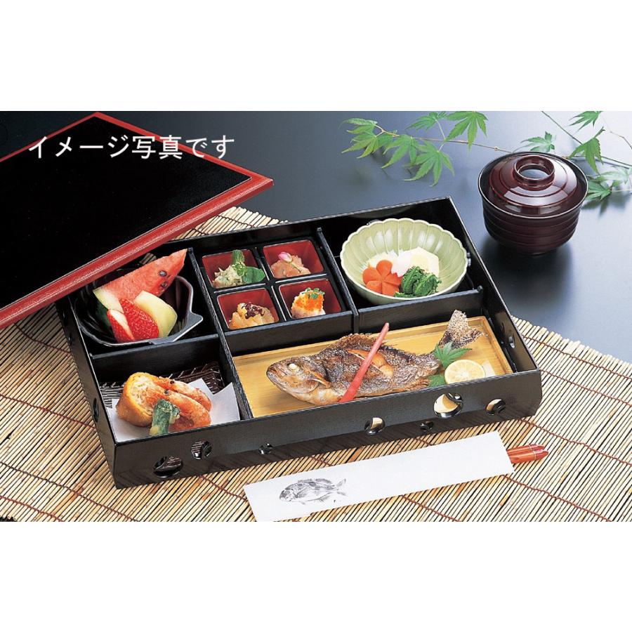 四ッ仕切 朱天黒 松花堂 業務用 仕出し 幕ノ内弁当 おもてなし